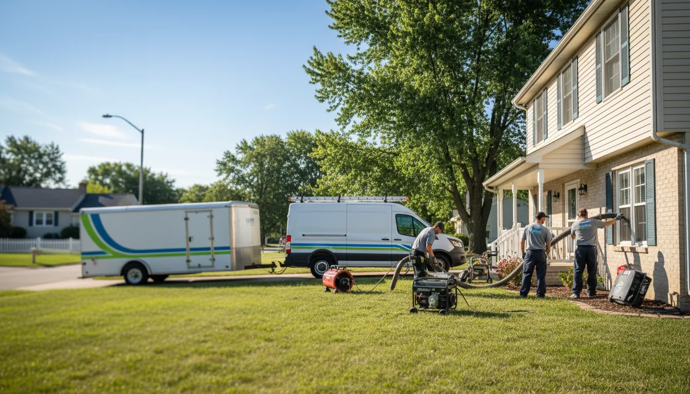 Flooded Basement Restoration And Cleanup With Repair in Norwich, OH near me
